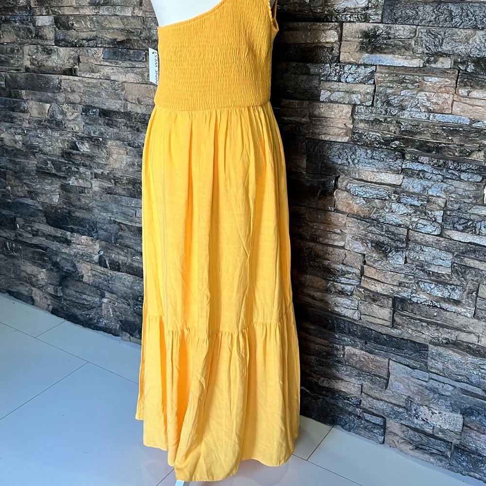 Nine West Yellow One-Shoulder Dress - Picture 7 of 14